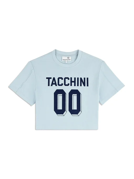 Sergio Tacchini Amore Crop T-Shirt- CELESTIAL BLUE New
