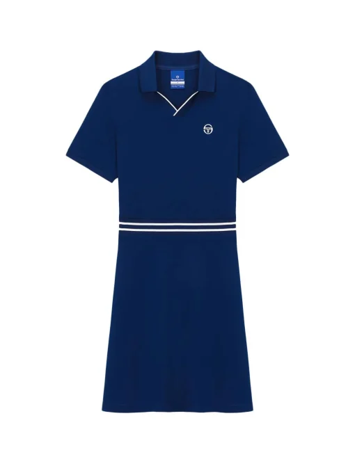 Sergio Tacchini Essential Piqué Collar Dress- NAVY Online