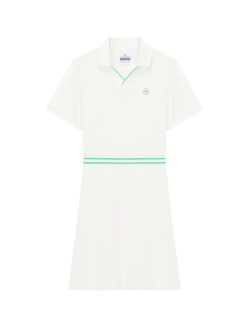 Sergio Tacchini Essential Piqué Collar Dress- OFF WHITE New