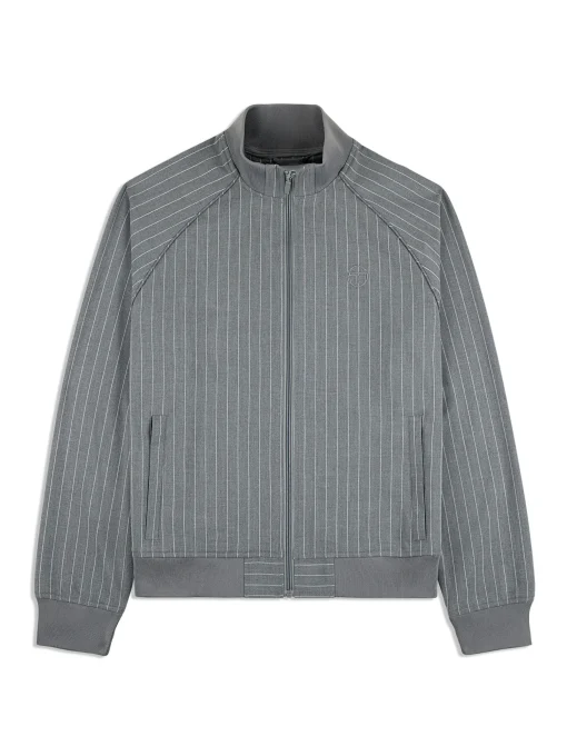 Sergio Tacchini Gessato Suiting Track Jacket- QUIET SHADE New
