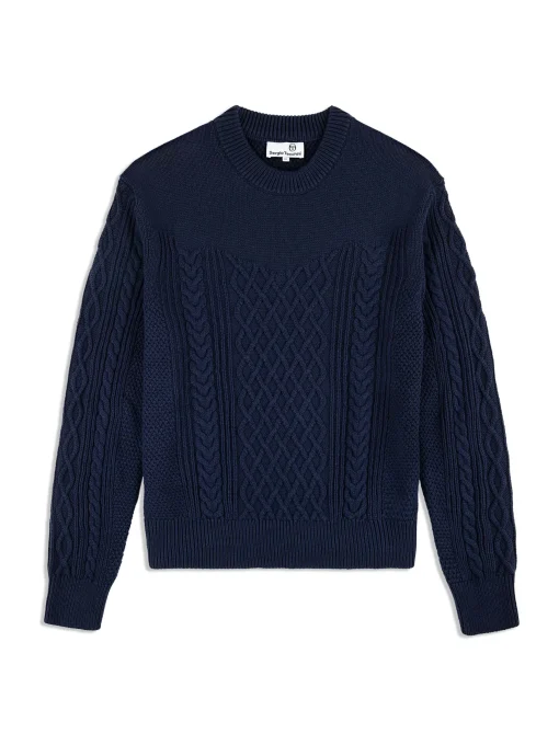 Sergio Tacchini Giacomo Knit Sweater- MARITIME BLUE Hot