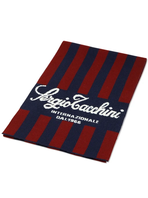 Sergio Tacchini Gioco Jacquard Scarf- MARITIME BLUE Best