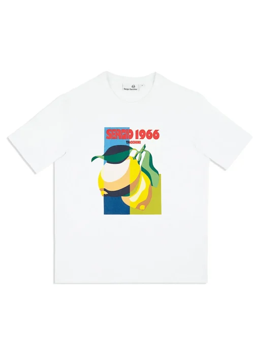 Sergio Tacchini Limone T-Shirt- BRILLIANT WHITE Hot