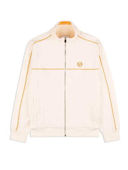 Sergio Tacchini Lioni Velour Track Jacket Archivio- GARDENIA Clearance
