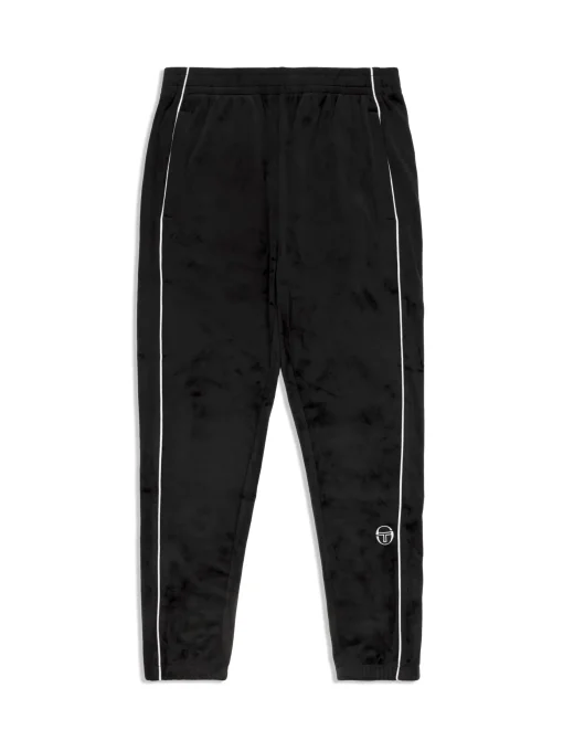 Sergio Tacchini Lioni Velour Track Pant- BLACK BEAUTY New