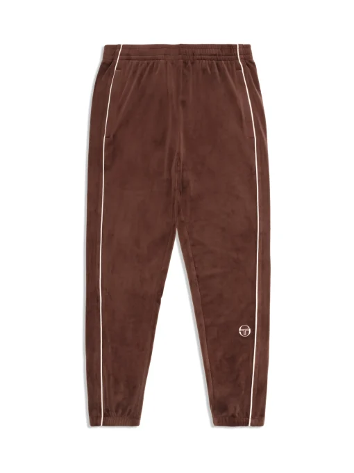 Sergio Tacchini Lioni Velour Track Pant- DEEP MAHOGANY Outlet