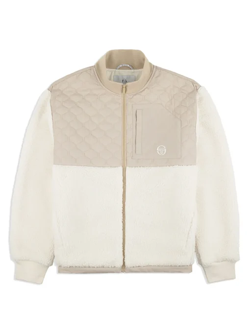 Sergio Tacchini Padula Sherpa Jacket- GARDENIA Sale
