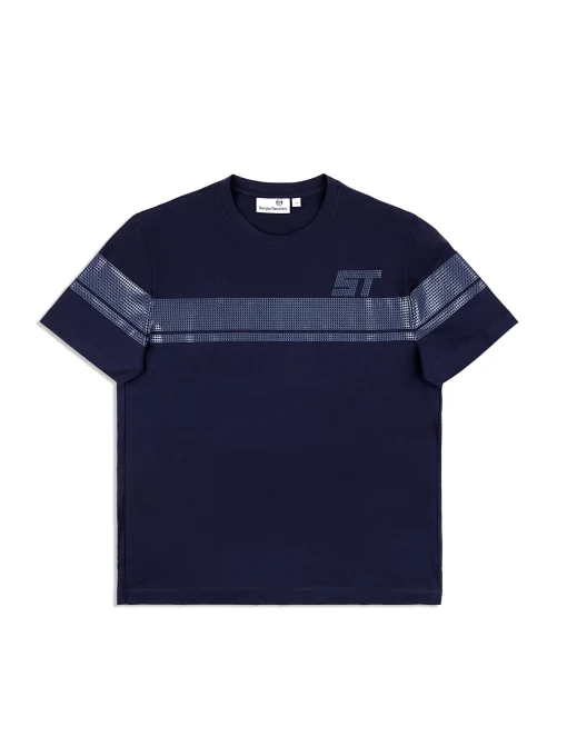 Sergio Tacchini Perforata T-Shirt- MARITIME BLUE Outlet