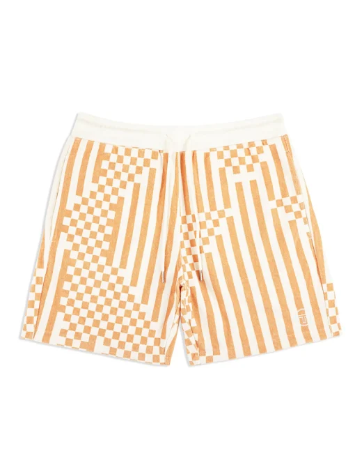 Sergio Tacchini Piastrella Terry Cabana Short- CANYON SUNSET Discount