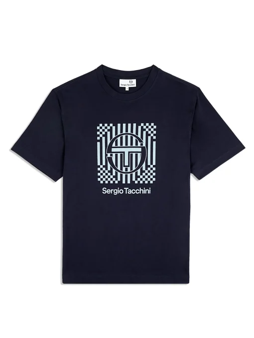 Sergio Tacchini Piastrella T-Shirt- MARITIME BLUE New