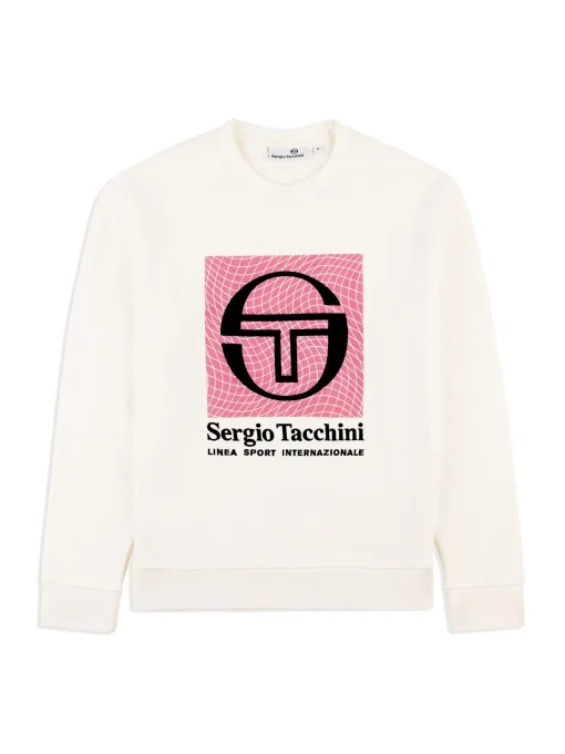Sergio Tacchini Warp Crewneck- GARDENIA Clearance