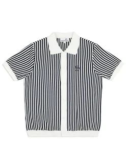 Sergio Tacchini Abramo Knit Polo- Pearled Ivory/ Maritime Blue PEARLED IVORY/MARITIME BLUE Hot