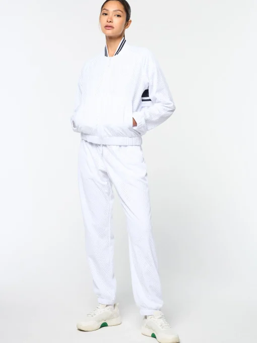 Sergio Tacchini Adria Mesh Track Jacket- BRILLIANT WHITE Discount