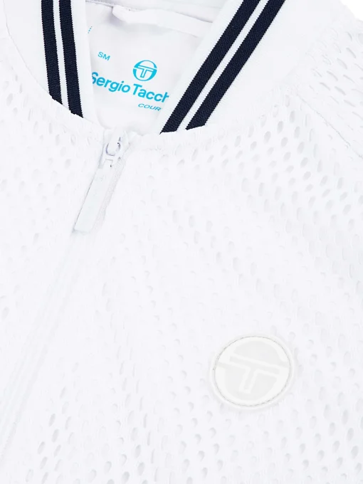 Sergio Tacchini Adria Mesh Track Jacket- BRILLIANT WHITE Discount