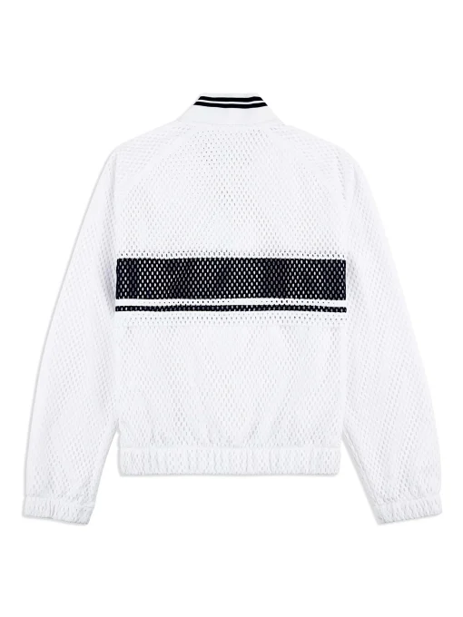 Sergio Tacchini Adria Mesh Track Jacket- BRILLIANT WHITE Discount