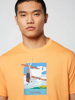 Sergio Tacchini Aereo T-Shirt- TANGERINE Hot