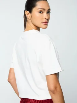 Sergio Tacchini Amore Crop T-Shirt- GARDENIA New