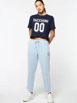 Sergio Tacchini Amore Crop T-Shirt- MARITIME BLUE Best