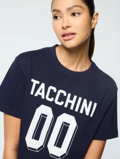 Sergio Tacchini Amore Crop T-Shirt- MARITIME BLUE Best