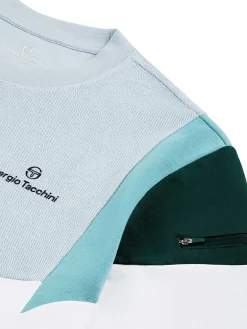 Sergio Tacchini Angolo Crewneck Sweatshirt- BRILLIANT WHITE Outlet