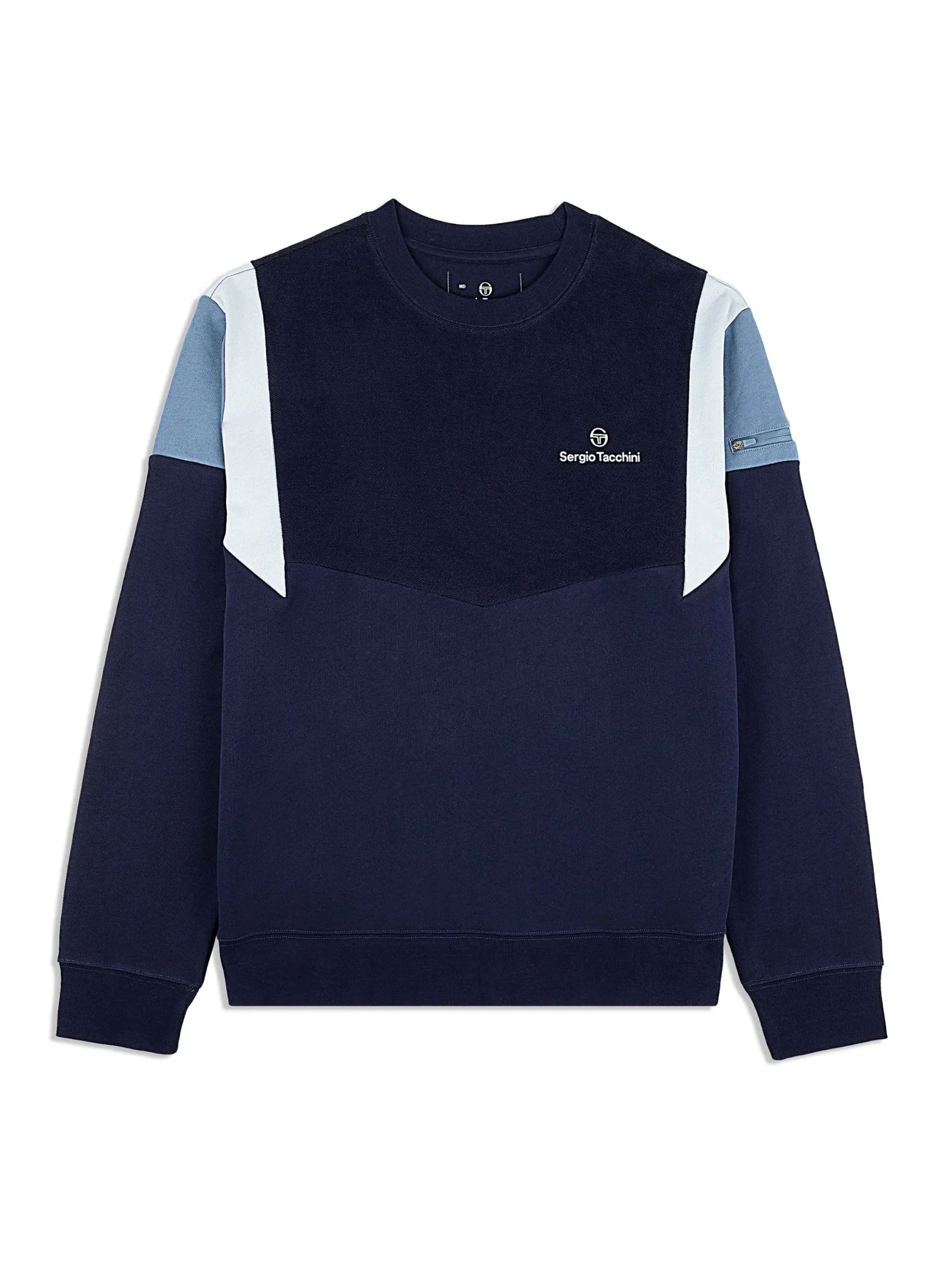 Sergio Tacchini Angolo Crewneck Sweatshirt- MARITIME BLUE Online