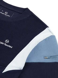 Sergio Tacchini Angolo Crewneck Sweatshirt- MARITIME BLUE Online