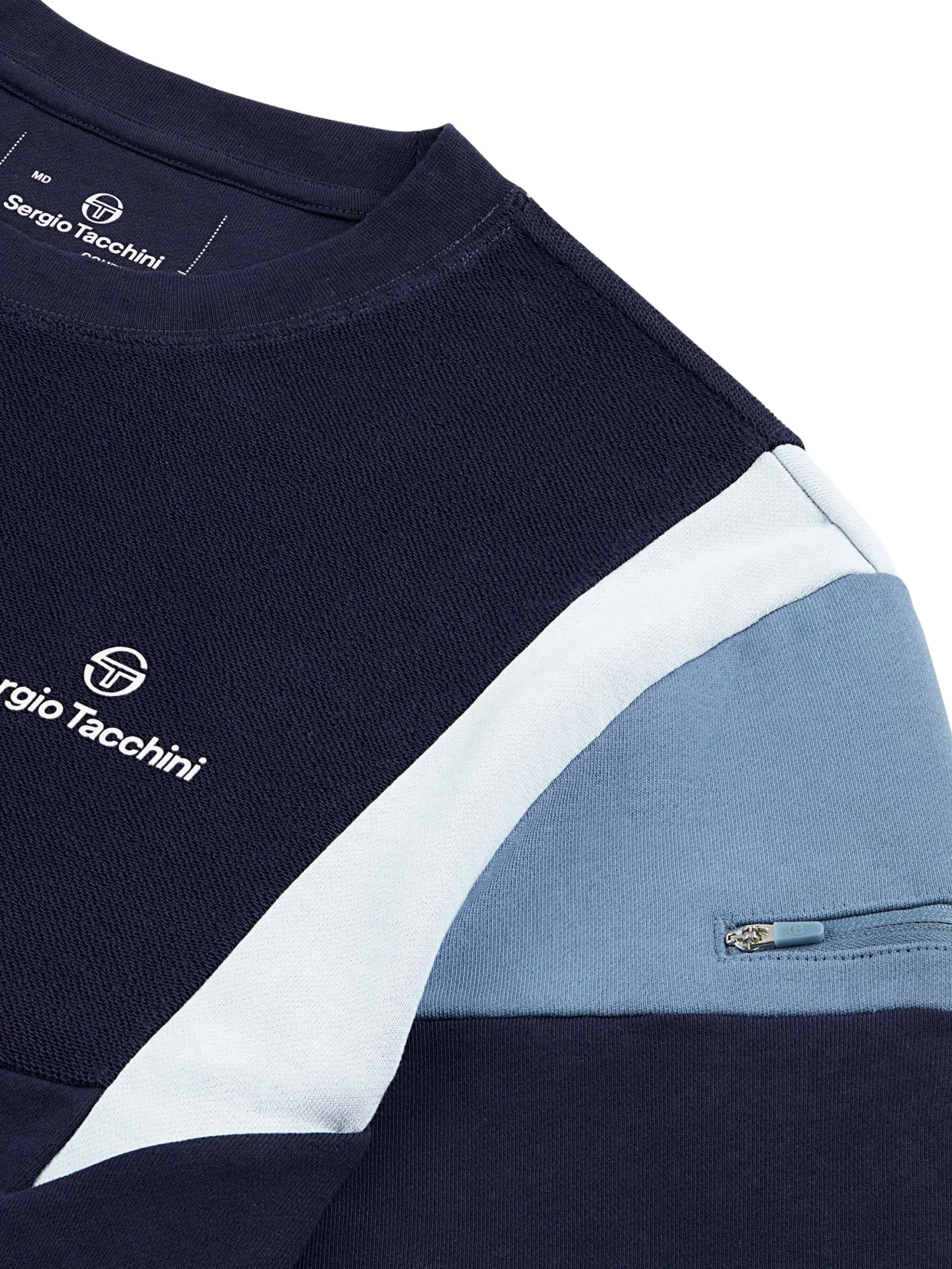Sergio Tacchini Angolo Crewneck Sweatshirt- MARITIME BLUE Online