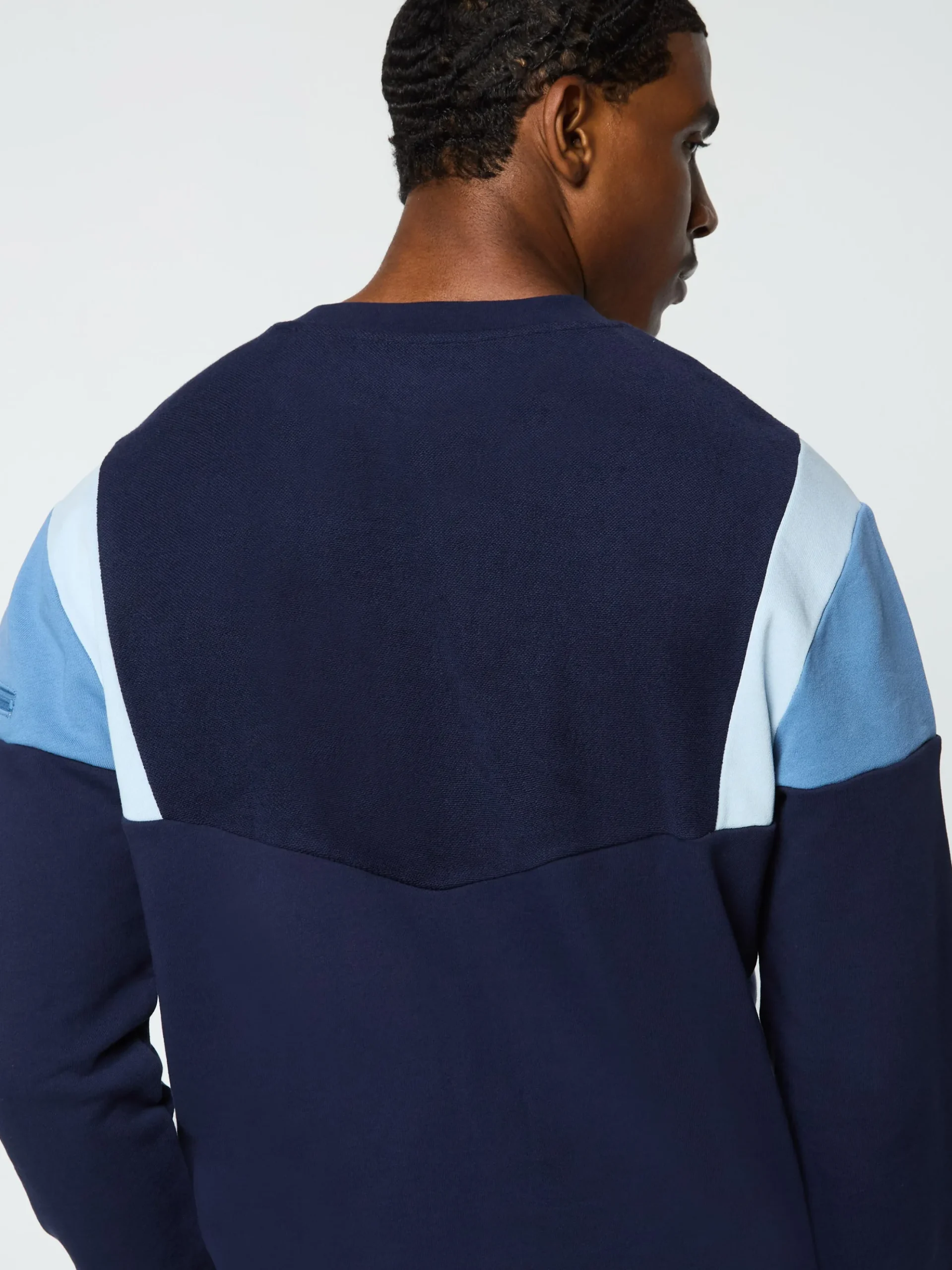 Sergio Tacchini Angolo Crewneck Sweatshirt- MARITIME BLUE Online