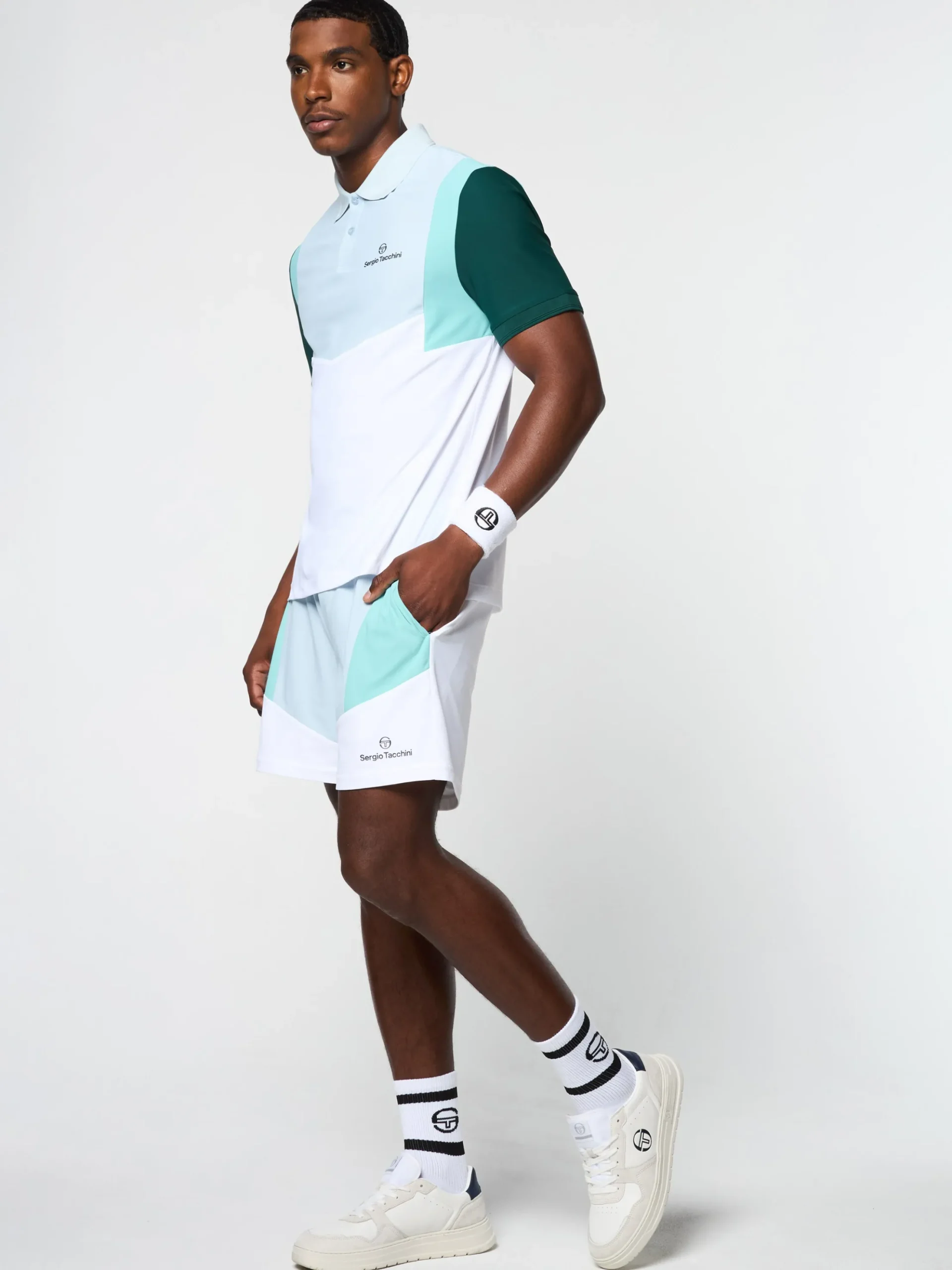 Sergio Tacchini Angolo Polo- BRILLIANT WHITE Outlet