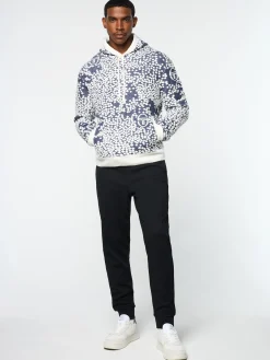 Sergio Tacchini Astratta Jacquard Hoodie- MARITIME BLUE Outlet