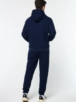 Sergio Tacchini Aversa Quilted Hoodie- MARITIME BLUE Fashion