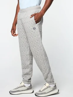 Sergio Tacchini Aversa Quilted Sweatpant- LIGHT HEATHER GREY Best