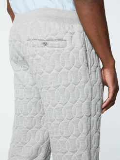 Sergio Tacchini Aversa Quilted Sweatpant- LIGHT HEATHER GREY Best