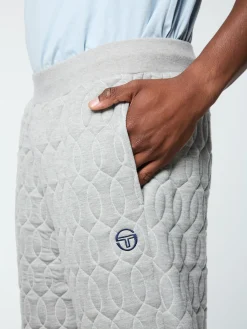 Sergio Tacchini Aversa Quilted Sweatpant- LIGHT HEATHER GREY Best