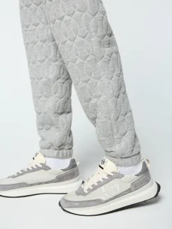 Sergio Tacchini Aversa Quilted Sweatpant- LIGHT HEATHER GREY Best