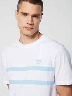 Sergio Tacchini Banda T-Shirt- CLEAR SKY Outlet