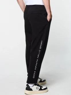 Sergio Tacchini Bari Graphic Sweatpant- BLACK BEAUTY Outlet