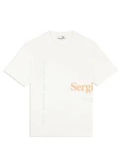 Sergio Tacchini Bari Graphic T-Shirt- GARDENIA Best
