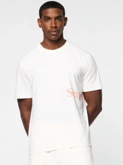 Sergio Tacchini Bari Graphic T-Shirt- GARDENIA Best