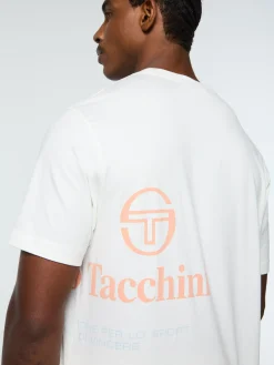 Sergio Tacchini Bari Graphic T-Shirt- GARDENIA Best