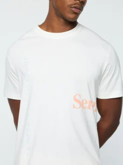 Sergio Tacchini Bari Graphic T-Shirt- GARDENIA Best