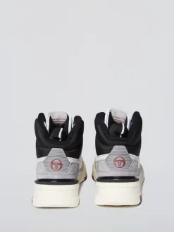 Sergio Tacchini BB Court Hi Sneaker- White/ Tofu/ Quiet Grey WHITE/TOFU/QUIET GREY Sale
