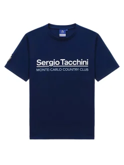 Sergio Tacchini Bimane MCH T-Shirt- NAVY Discount