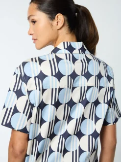 Sergio Tacchini Brikette Cabana Shirt- MARITIME BLUE Fashion