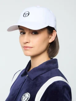 Sergio Tacchini Court Hat- BRILLIANT WHITE Discount