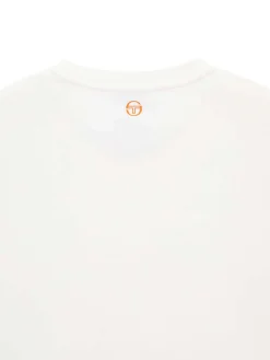 Sergio Tacchini Daily Tuft Big Logo Crop T-Shirt- OFF WHITE Fashion