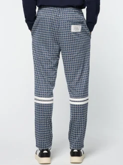 Sergio Tacchini Dallas Houndstooth Track Pant- MARITIME BLUE Online