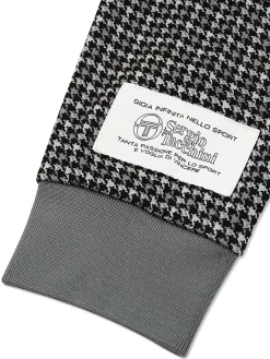 Sergio Tacchini Dallas Houndstooth Track Jacket- BLACK BEAUTY Sale