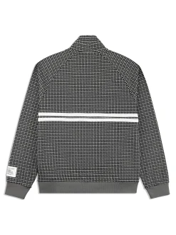 Sergio Tacchini Dallas Houndstooth Track Jacket- BLACK BEAUTY Sale