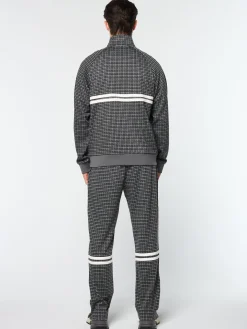 Sergio Tacchini Dallas Houndstooth Track Jacket- BLACK BEAUTY Sale